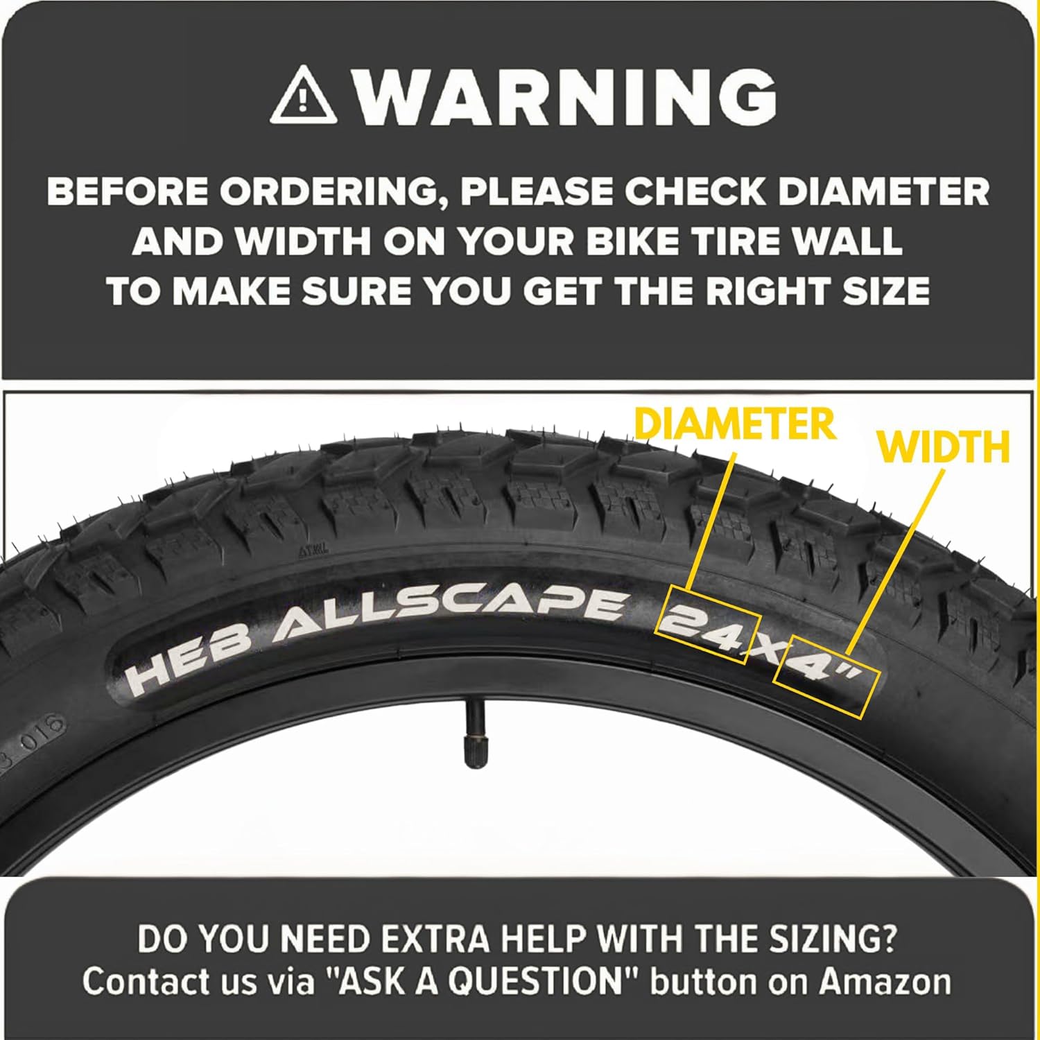 HEB ALLSCAPE® Fat Tires 24