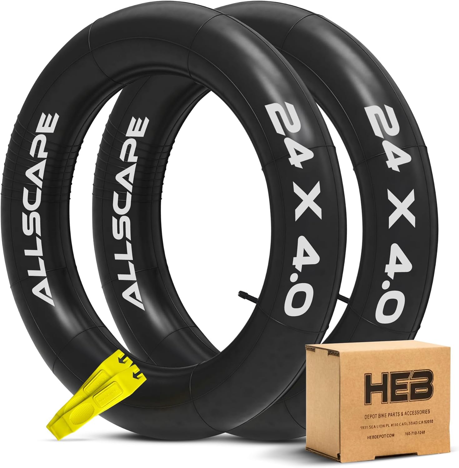 Heavy Duty Tube 11.2-24 / 12.4-24 - For Tractors, Farm & Industrial Equipment Tires