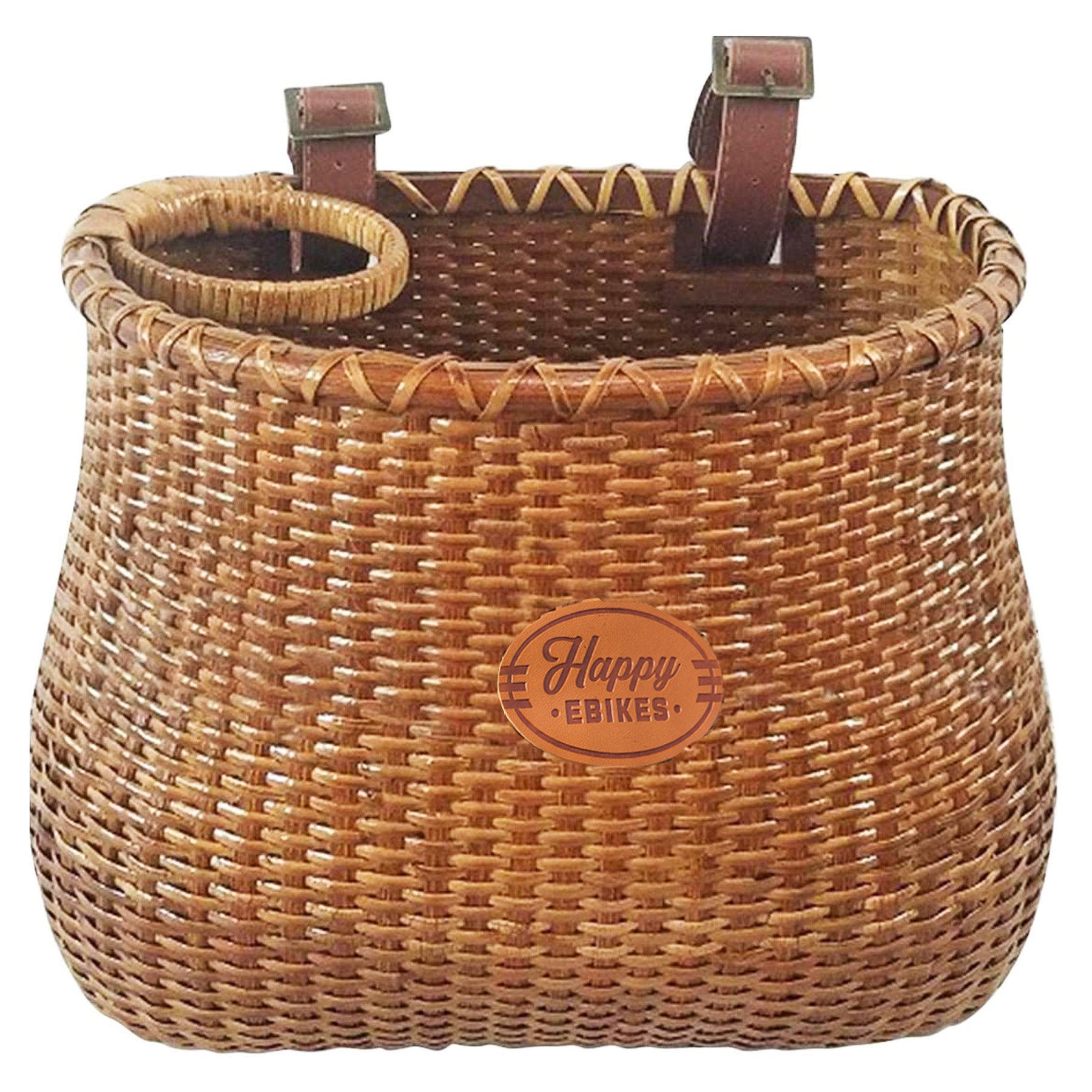 Happy EBikes Bike Accessories Nantucket Style Wicker Bike Basket