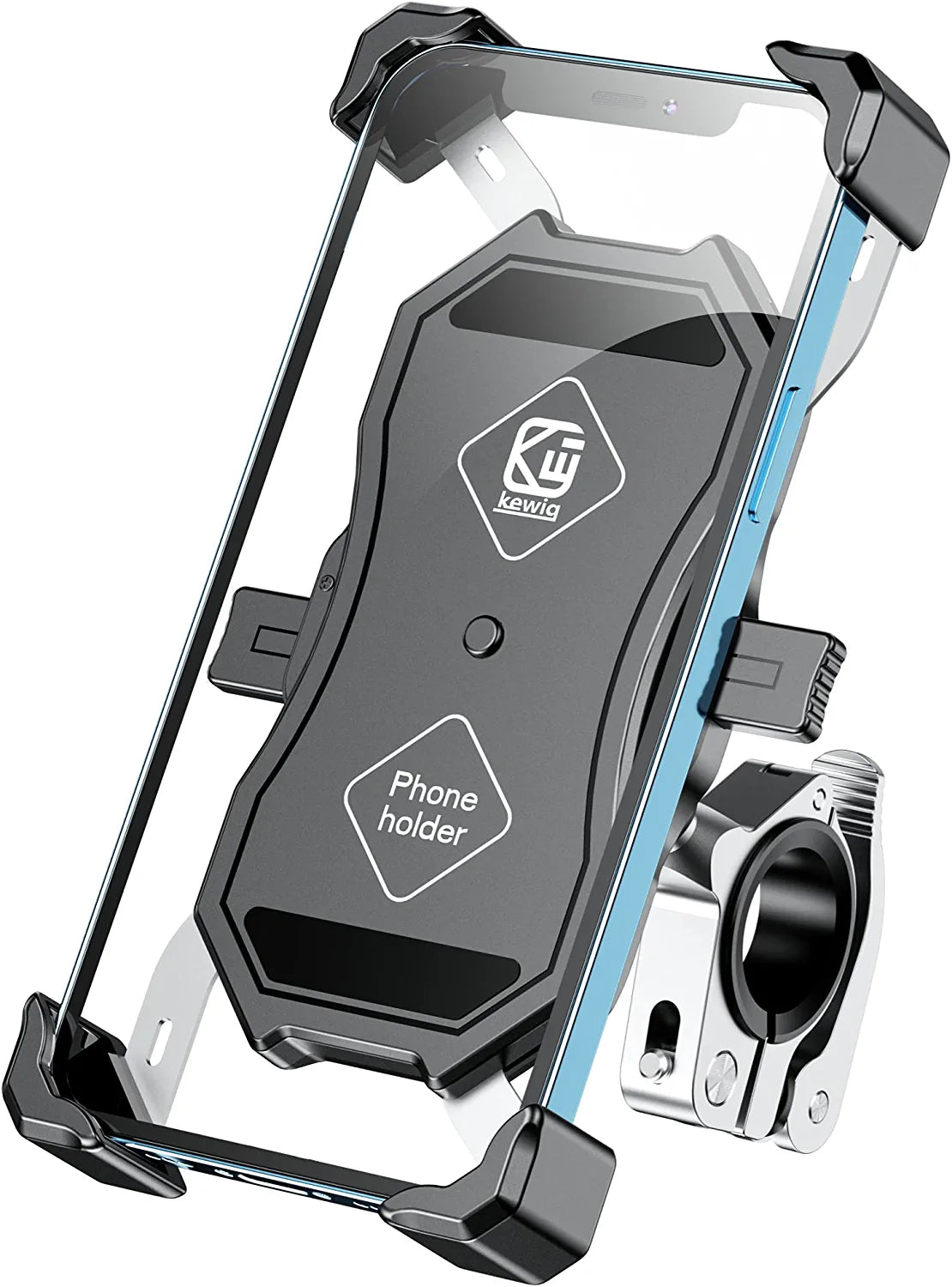 eller santé ® Phone Mount, One-Touch Release Bike Phone Holder